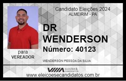 Candidato DR WENDERSON 2024 - ALMEIRIM - Eleições