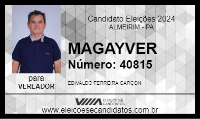 Candidato MAGAYVER 2024 - ALMEIRIM - Eleições