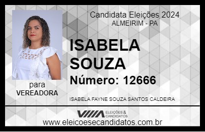 Candidato ISABELA SOUZA 2024 - ALMEIRIM - Eleições