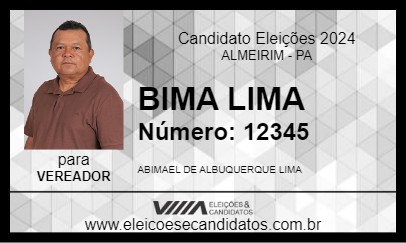 Candidato BIMA LIMA 2024 - ALMEIRIM - Eleições