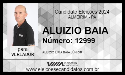 Candidato ALUIZIO BAIA 2024 - ALMEIRIM - Eleições