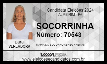 Candidato SOCORRINHA 2024 - ALMEIRIM - Eleições