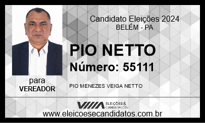 Candidato PIO NETTO 2024 - BELÉM - Eleições