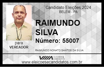 Candidato RAIMUNDO SILVA 2024 - BELÉM - Eleições