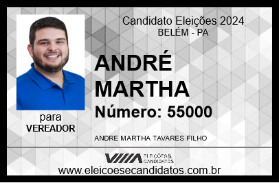 Candidato ANDRÉ MARTHA 2024 - BELÉM - Eleições