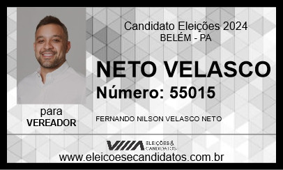 Candidato NETO VELASCO 2024 - BELÉM - Eleições