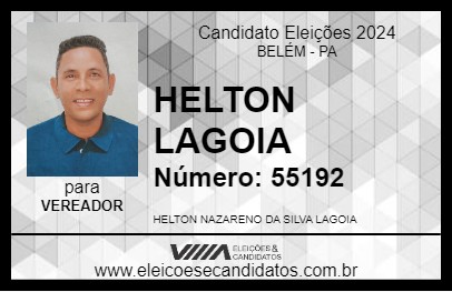 Candidato HELTON LAGOIA 2024 - BELÉM - Eleições