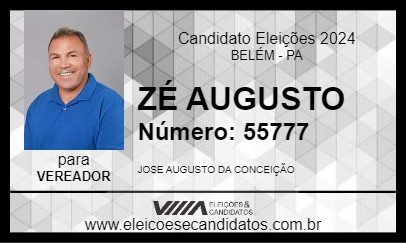 Candidato ZÉ AUGUSTO 2024 - BELÉM - Eleições