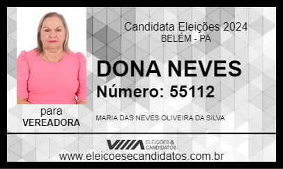 Candidato DONA NEVES 2024 - BELÉM - Eleições