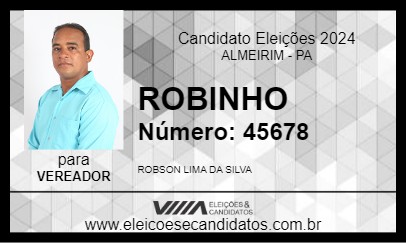 Candidato ROBINHO 2024 - ALMEIRIM - Eleições