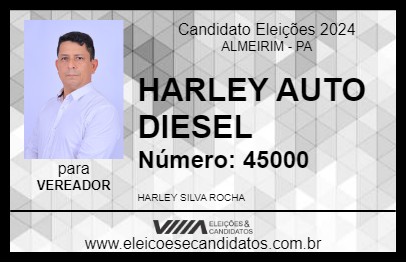 Candidato HARLEY AUTO DIESEL 2024 - ALMEIRIM - Eleições