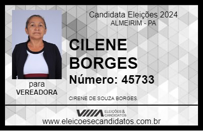 Candidato CILENE BORGES 2024 - ALMEIRIM - Eleições