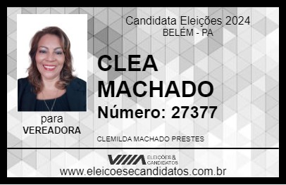 Candidato CLEA MACHADO 2024 - BELÉM - Eleições