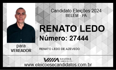 Candidato RENATO LEDO 2024 - BELÉM - Eleições