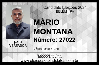 Candidato MÁRIO MONTANA 2024 - BELÉM - Eleições