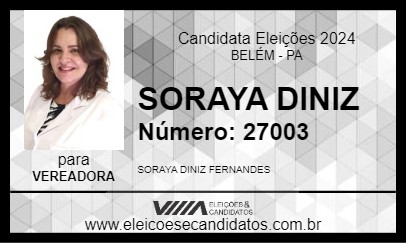 Candidato SORAYA DINIZ 2024 - BELÉM - Eleições