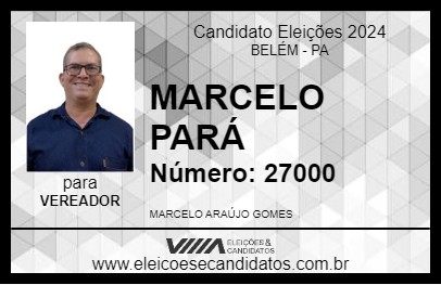 Candidato MARCELO PARÁ 2024 - BELÉM - Eleições