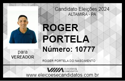 Candidato ROGER PORTELA 2024 - ALTAMIRA - Eleições