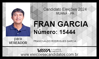 Candidato FRAN GARCIA 2024 - MUANÁ - Eleições