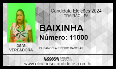 Candidato BAIXINHA 2024 - TRAIRÃO - Eleições