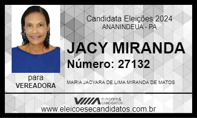 Candidato JACY MIRANDA 2024 - ANANINDEUA - Eleições