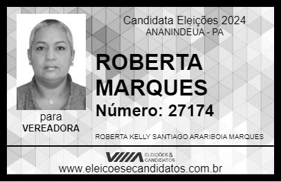 Candidato ROBERTA MARQUES 2024 - ANANINDEUA - Eleições