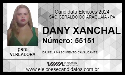 Candidato DANY XANCHAL 2024 - SÃO GERALDO DO ARAGUAIA - Eleições