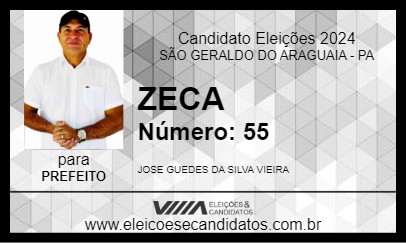 Candidato ZECA 2024 - SÃO GERALDO DO ARAGUAIA - Eleições