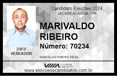 Candidato MARIVALDO  RIBEIRO 2024 - JACAREACANGA - Eleições