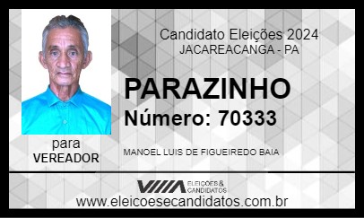 Candidato PARAZINHO 2024 - JACAREACANGA - Eleições