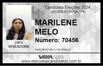 Candidato MARILENE MELO 2024 - JACAREACANGA - Eleições