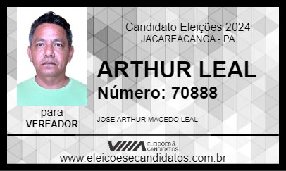 Candidato ARTHUR LEAL 2024 - JACAREACANGA - Eleições