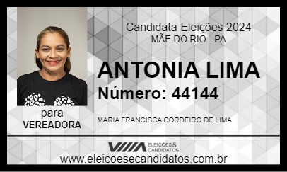 Candidato TOINHA LIMA 2024 - MÃE DO RIO - Eleições