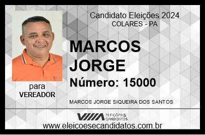 Candidato MARCOS JORGE 2024 - COLARES - Eleições