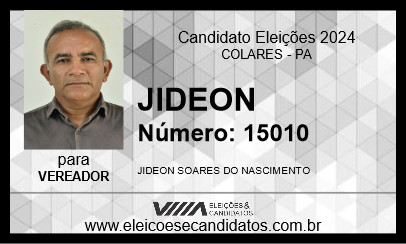 Candidato JIDEON 2024 - COLARES - Eleições