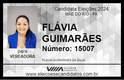 Candidato FLÁVIA GUIMARÃES 2024 - MÃE DO RIO - Eleições