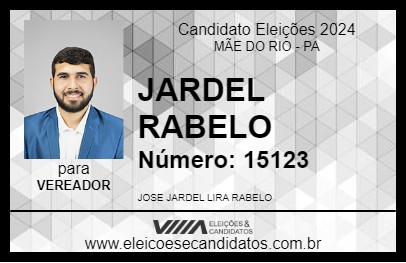 Candidato JARDEL RABELO 2024 - MÃE DO RIO - Eleições