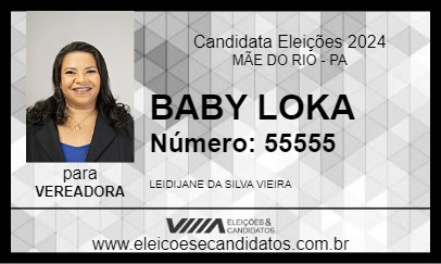 Candidato BABY LOKA 2024 - MÃE DO RIO - Eleições