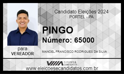 Candidato PINGO 2024 - PORTEL - Eleições