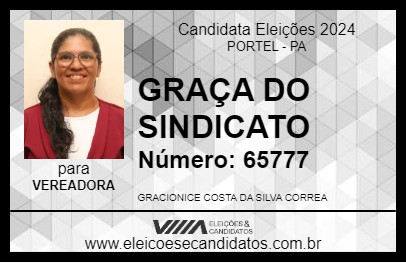 Candidato GRAÇA DO SINDICATO 2024 - PORTEL - Eleições