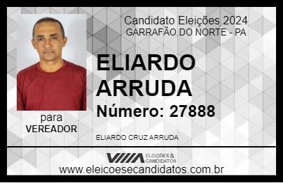 Candidato ELIARDO ARRUDA 2024 - GARRAFÃO DO NORTE - Eleições