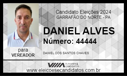 Candidato DANIEL CHAVES 2024 - GARRAFÃO DO NORTE - Eleições