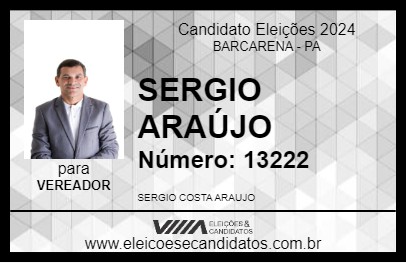 Candidato SERGIO ARAÚJO 2024 - BARCARENA - Eleições