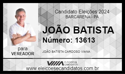 Candidato JOÃO BATISTA 2024 - BARCARENA - Eleições