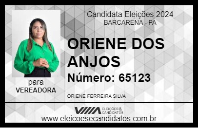 Candidato ORIENE DOS ANJOS 2024 - BARCARENA - Eleições