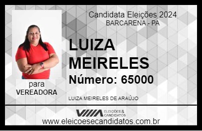 Candidato LUIZA MEIRELES 2024 - BARCARENA - Eleições