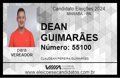 Candidato DEAN GUIMARÃES 2024 - MARABÁ - Eleições