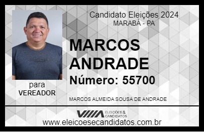 Candidato MARCOS ANDRADE 2024 - MARABÁ - Eleições