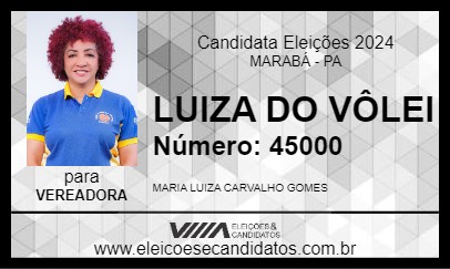 Candidato LUIZA DO VÔLEI 2024 - MARABÁ - Eleições