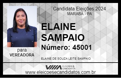 Candidato ELAINE SAMPAIO 2024 - MARABÁ - Eleições